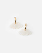 Boucles D'Oreilles Nuage - Irisé Blanc