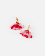 Boucles D'Oreilles Nuage - Rouge