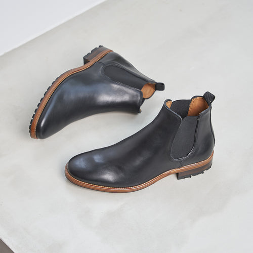 Chelsea Boots L'Homme Pressé Cuir Noir