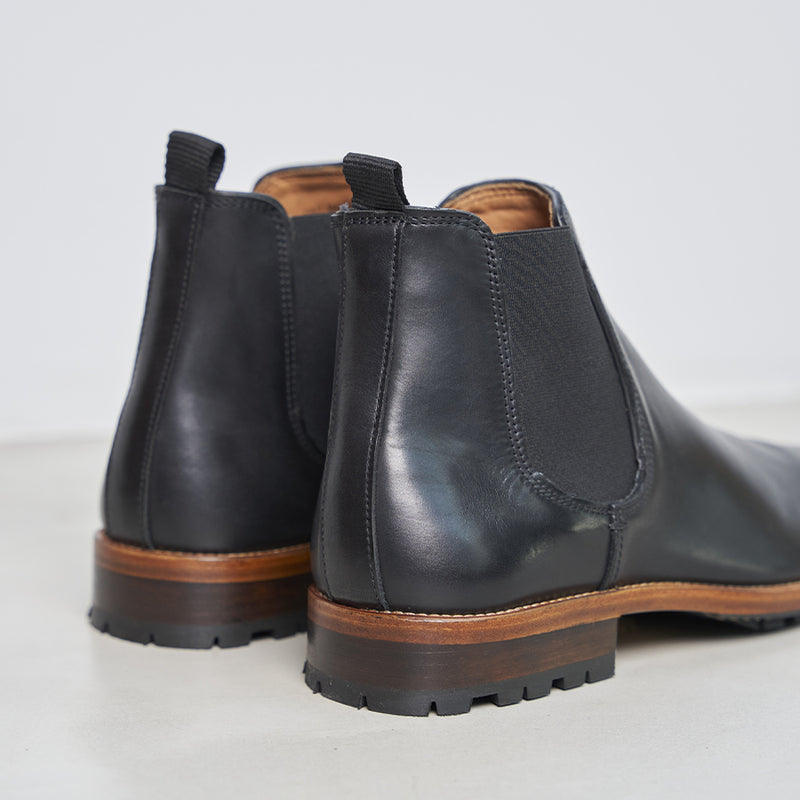 Chelsea Boots L'Homme Pressé Cuir Noir