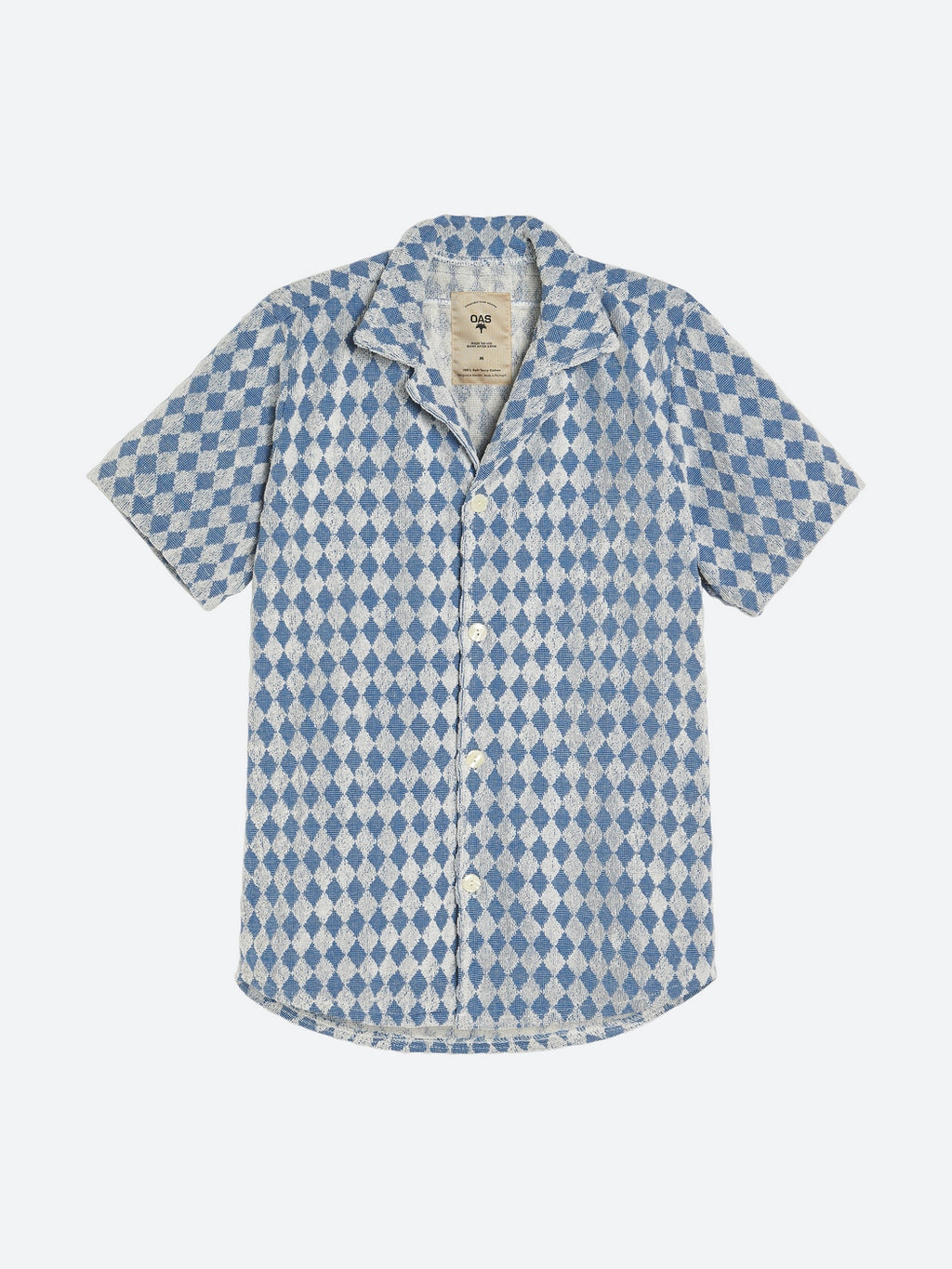 Chemise Navy Diamond Cuba Terry - Bleu