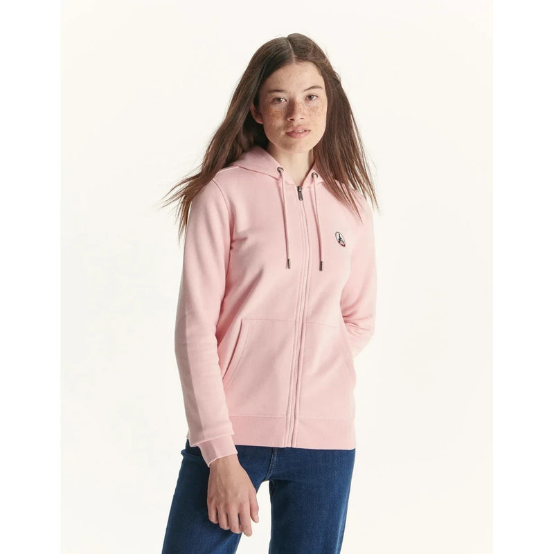 Sweat À Capuche Zip Oaxaca - Peach Pink - Mixte