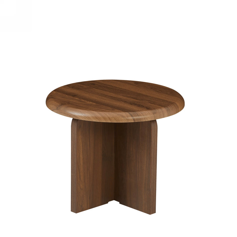 Table Basse Ronde - Ocana - Effet Noyer