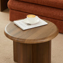 Table Basse Ronde - Ocana - Effet Noyer