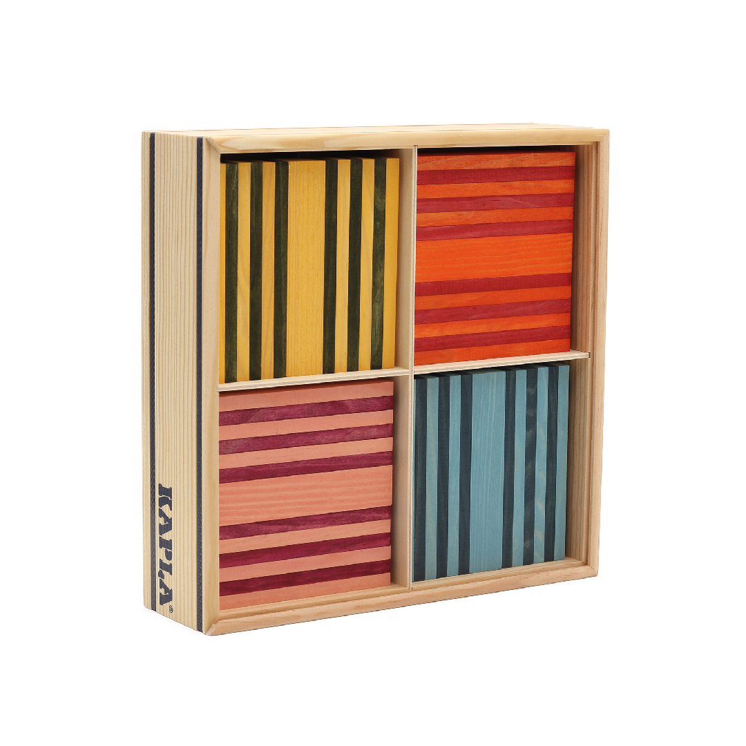 Kapla - Confezione Octocolor - Rosso, Arancione, Giallo, Verde, Celeste, Blu Scuro, Rosa, Viola
