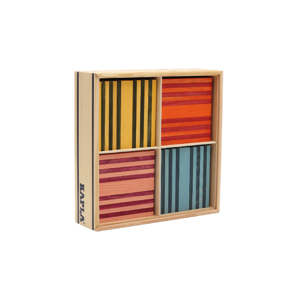 KAPLA - Coffret Octocolor - Rouge, Orange, Jaune, Vert, Bleu Clair, Bleu Foncé, Rose, Violet
