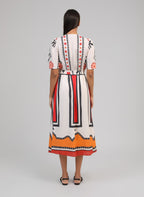 Robe Midi Odemaria Sage Ecru