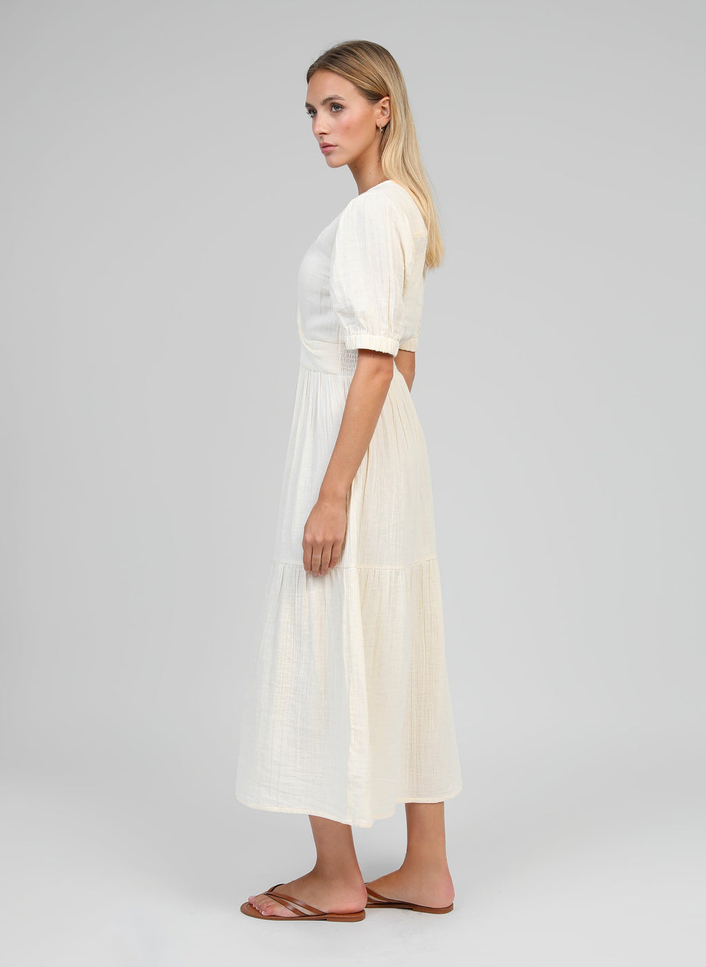 Robe Midi Odoumilo Ecru