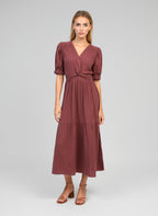 Robe Midi Odoumilo Raisin