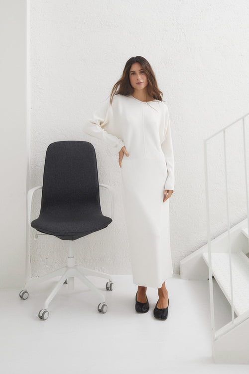 Robe Lucia Maille Écru