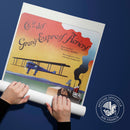 Affiche d'agence Grands Express Aériens-oneart.fr