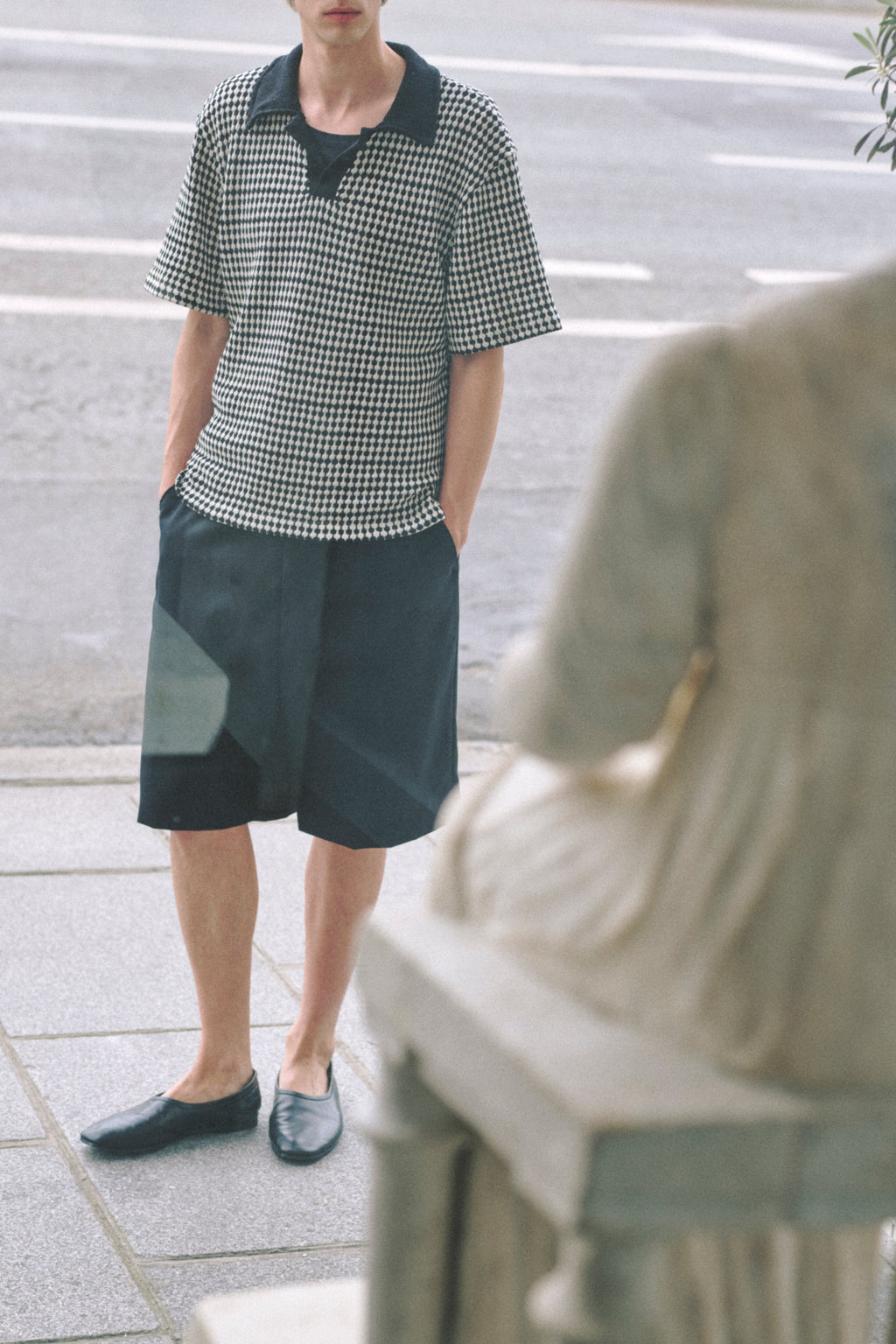 Polo Pele - Noir/Blanc - Homme