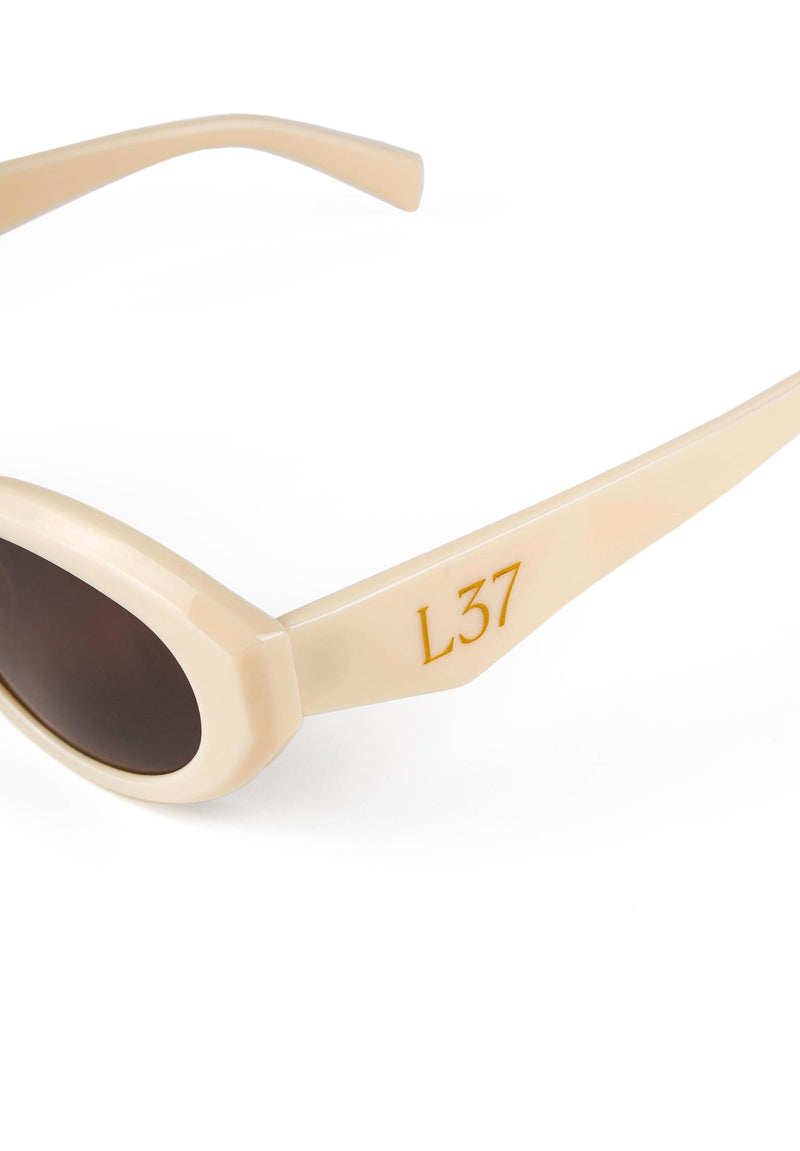 Lunettes Alfa - Blanc Cassé