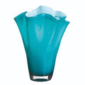 Wave - Vase - H30 Cm - Opale/Bleu Clair