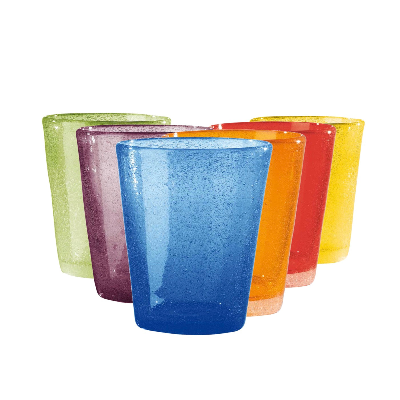 Smarties - Lot De 6 Verres Tumbler - H10 Cm - Coloris Assortis