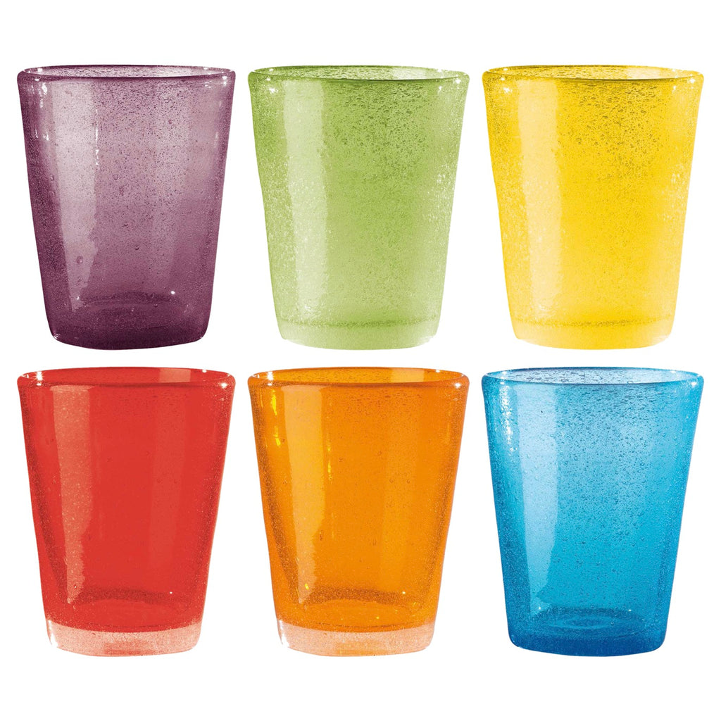 Smarties - Lot De 6 Verres Tumbler - H10 Cm - Coloris Assortis