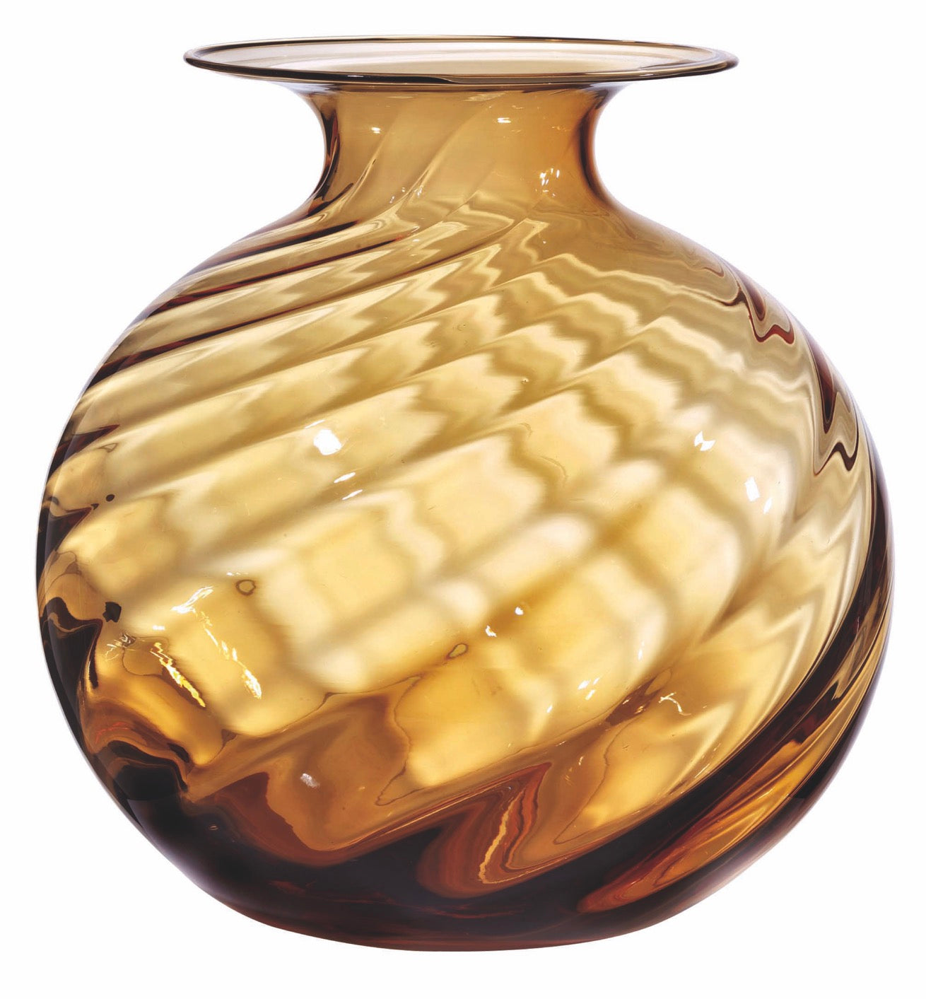 Elios - Vase - H28 Cm - Ambre