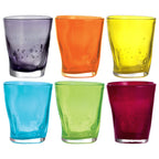 Eolo - Lot De 6 Verres À Eau - H10 Cm - Coloris Assortis