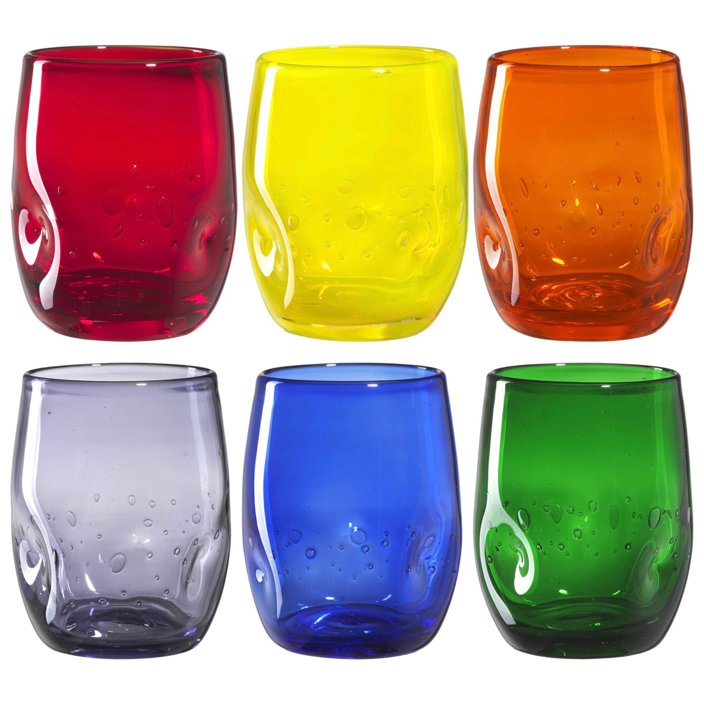 Cartoccio - Lot De 6 Verres - Coloris Assortis