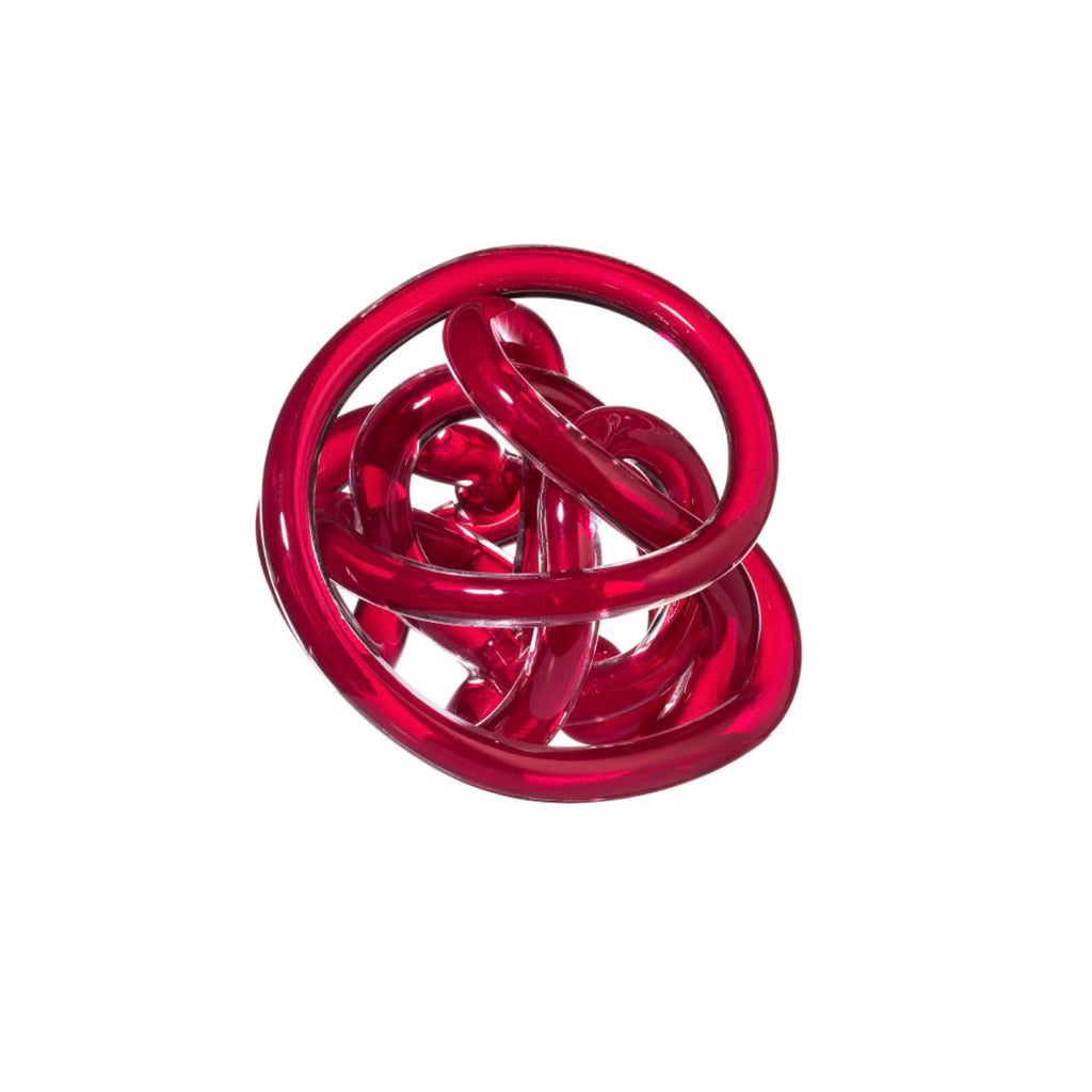 Il Nodo Dell'Amore - Sujet Décoratif - Ø14 Cm - Rouge