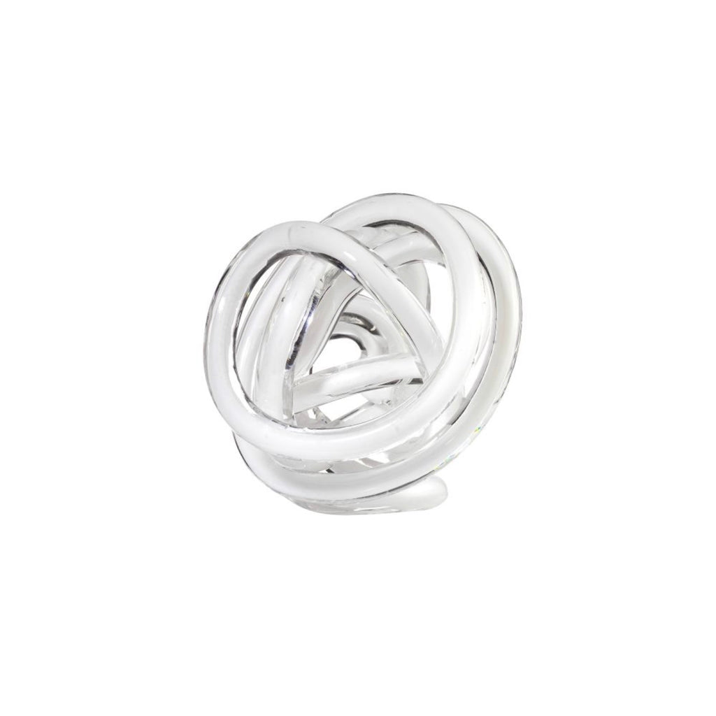 Il Nodo Dell'Amore - Sujet Décoratif - Ø14 Cm - Blanc Lait
