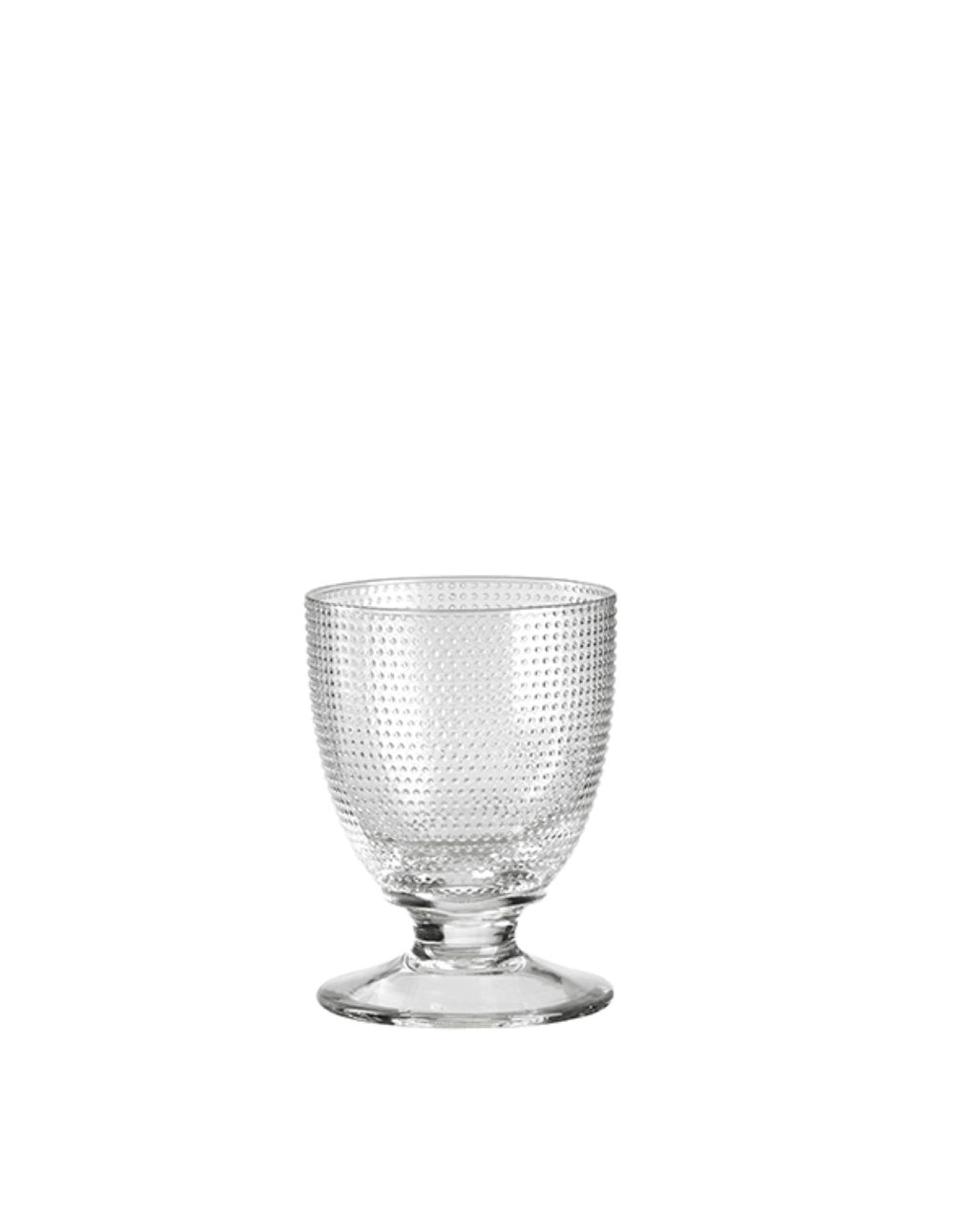 Trame - Lot De 6 Verres À Eau À Pied Bas - H11,5 Cm - Transparent