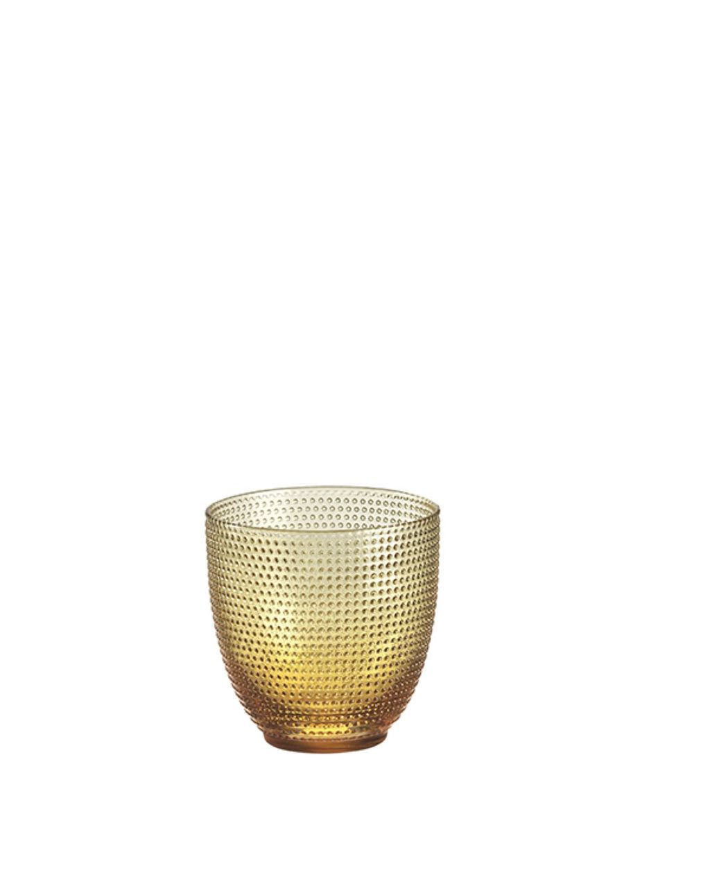 Trame - Lot De 6 Verres - H9 Cm - Ambre