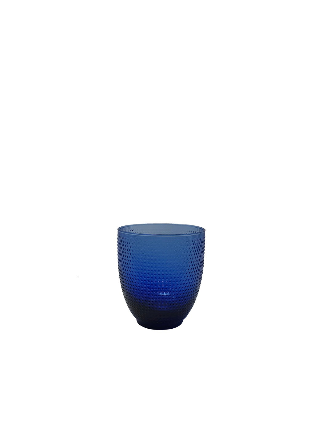 Trame - Lot De 6 Verres - H9,2 Cm - Bleu Cobalt