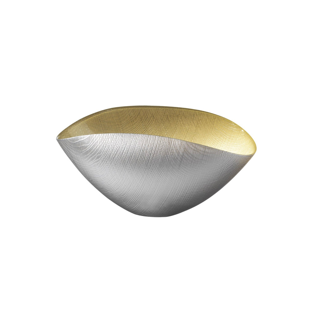 Burano - Coupe - 28x18 Cm - Gris Brume/Citron