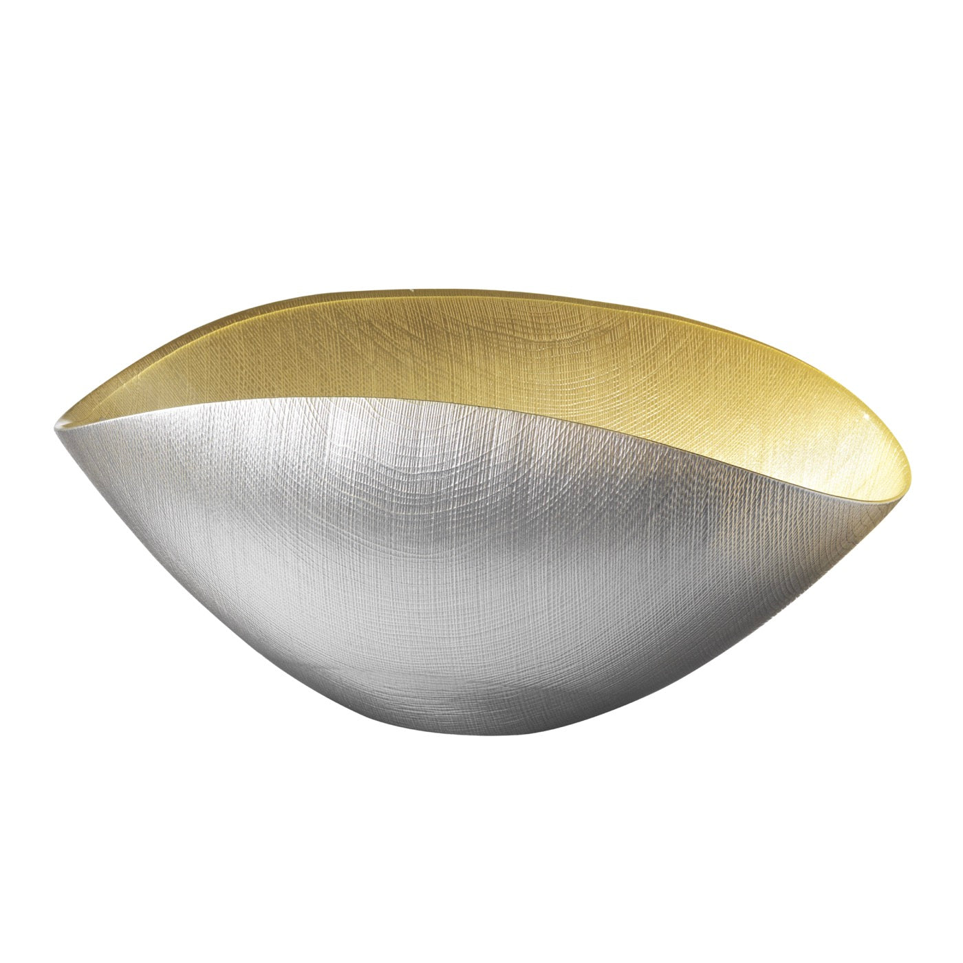 Burano - Centre De Table - 38x11 Cm - Gris Brume/Citron