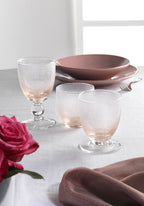 Trame - Lot De 6 Verres - H9 Cm - Rose
