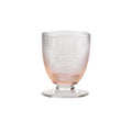 Trame - Lot De 6 Verres À Eau À Pied Bas - H11,5 Cm - Rose