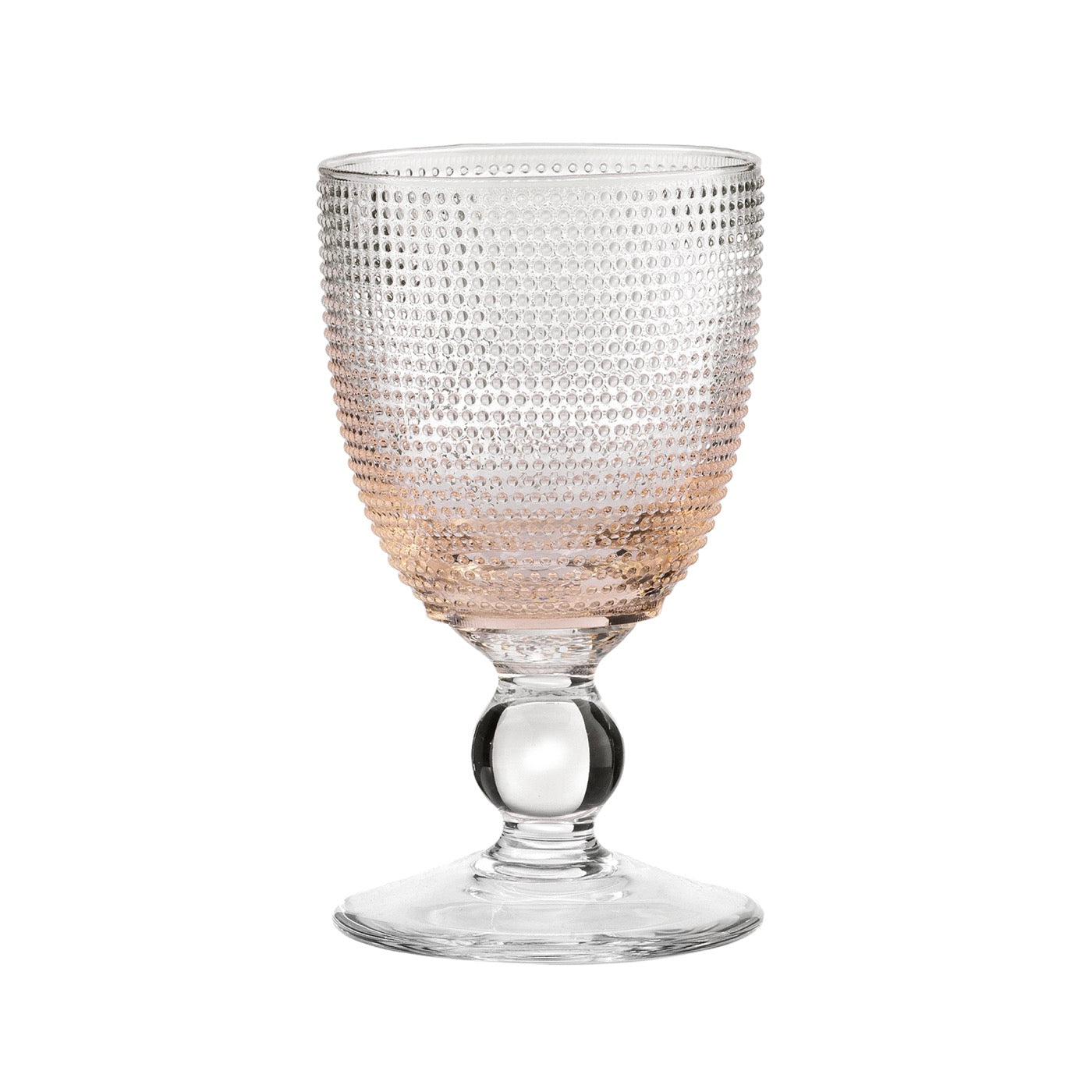 Trame - Lot De 6 Verres À Vin - H15 Cm - Rose