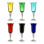 Zaccaria - Lot De 6 Flûtes - H20,8 Cm - Coloris Assortis