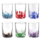 Venise - Lot De 6 Verres À Eau - H10 Cm - Coloris Assortis