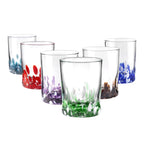 Venise - Lot De 6 Verres À Eau - H10 Cm - Coloris Assortis
