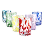 Carnaval - Lot De 6 Verres À Eau - H10 Cm - Coloris Assortis