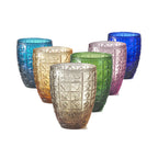 Casino' - Lot De 6 Verres - H10 Cm - Coloris Assortis