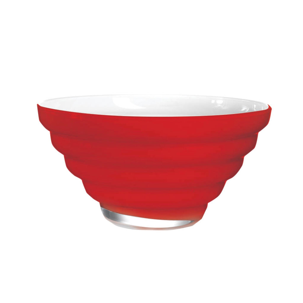 Anelli - Coupe - Ø28 Cm H14 Cm - Opale/Rouge