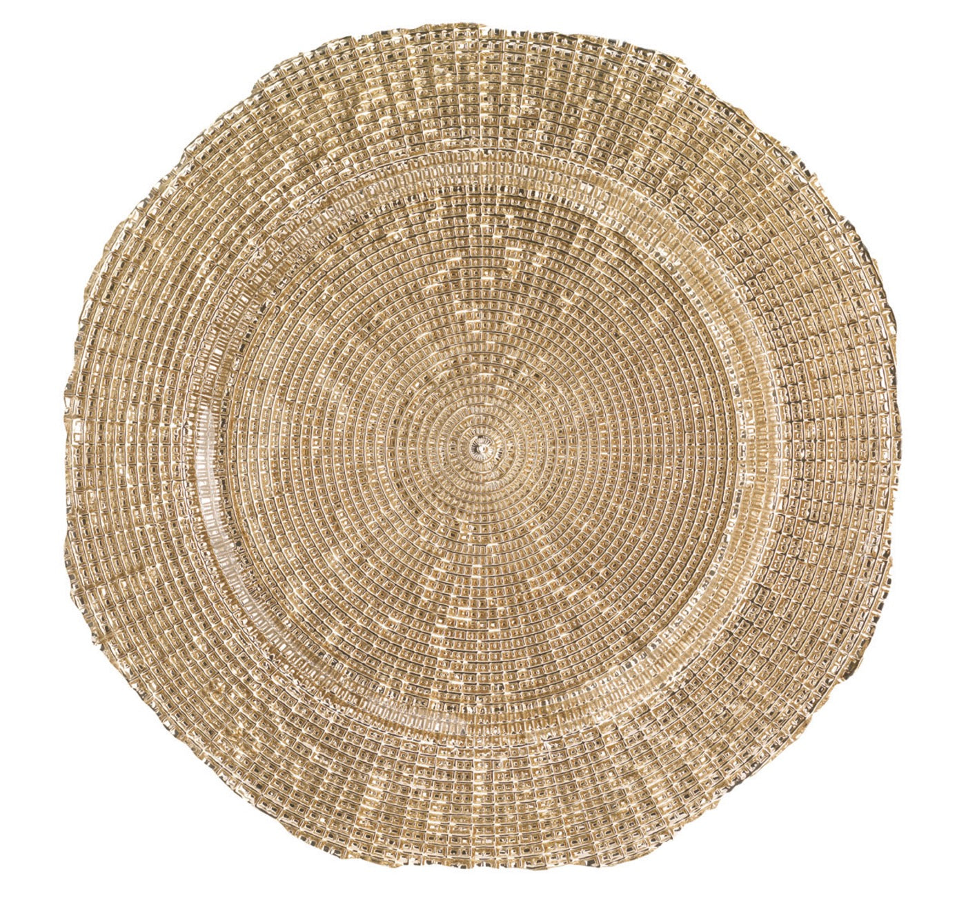 Aster - Sous-Assiette - Ø33 Cm - Gingembre/Argent