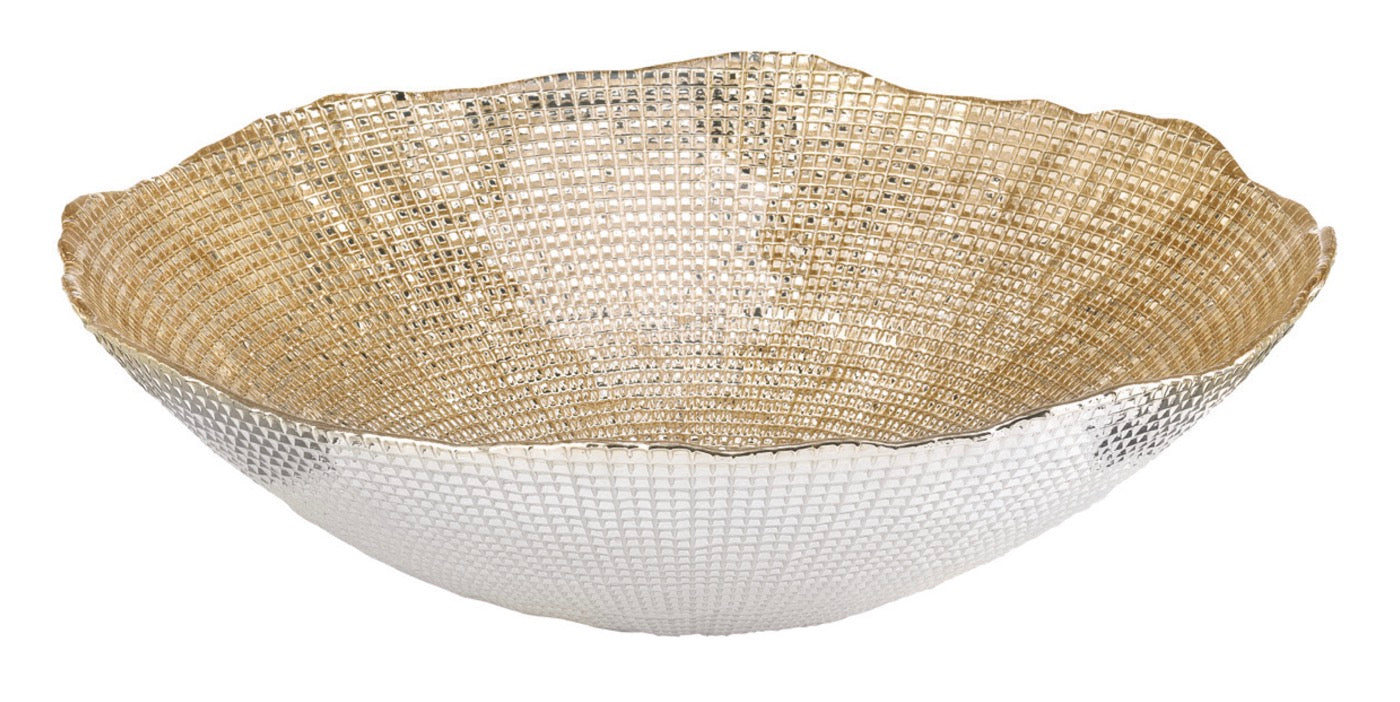 Aster - Centre De Table - Ø33 Cm - Gingembre/Argent