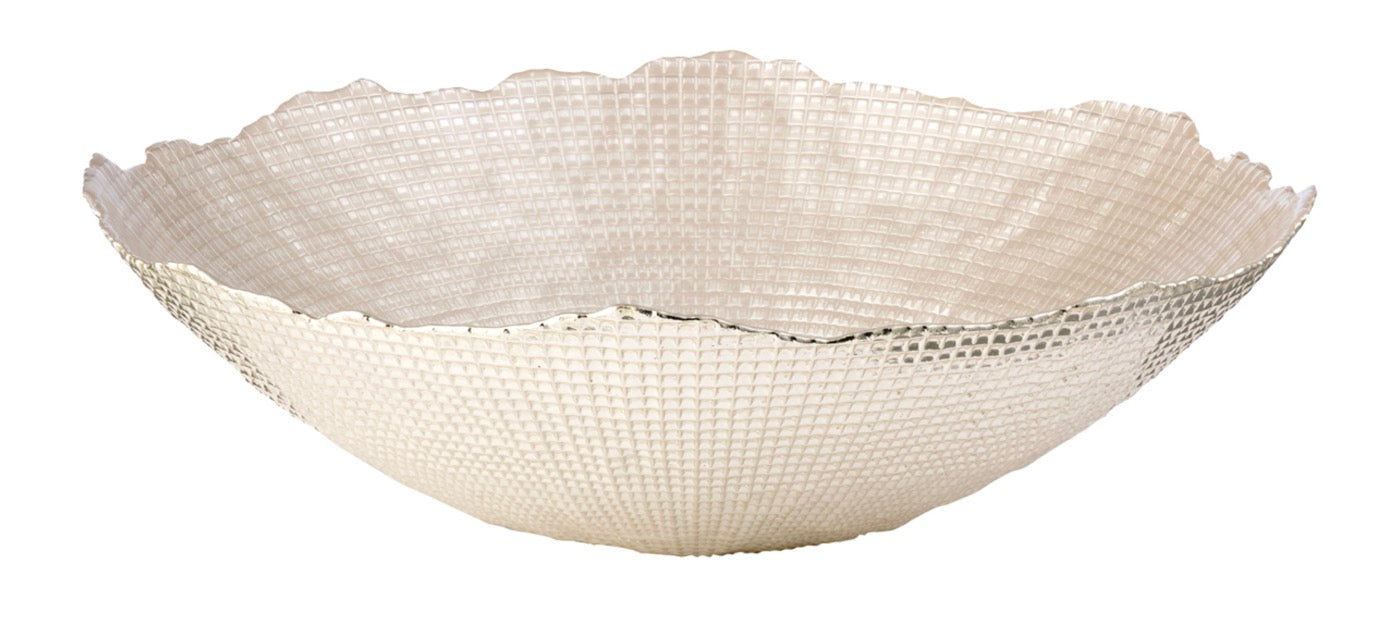 Aster - Centre De Table - Ø33 Cm - Perle/Argent