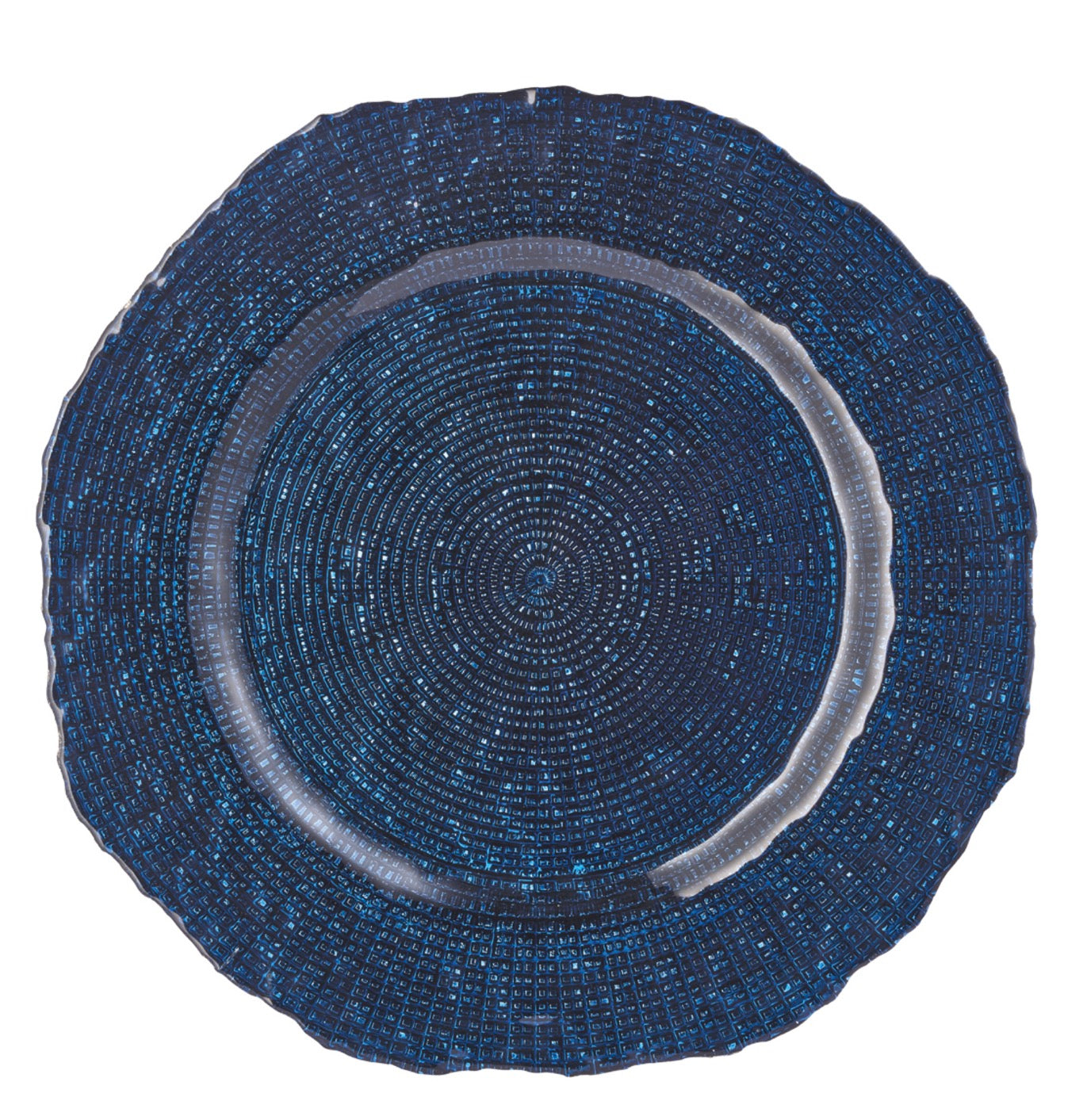 Aster - Sous-Assiette - Ø33 Cm - Bleu Orion/Argent