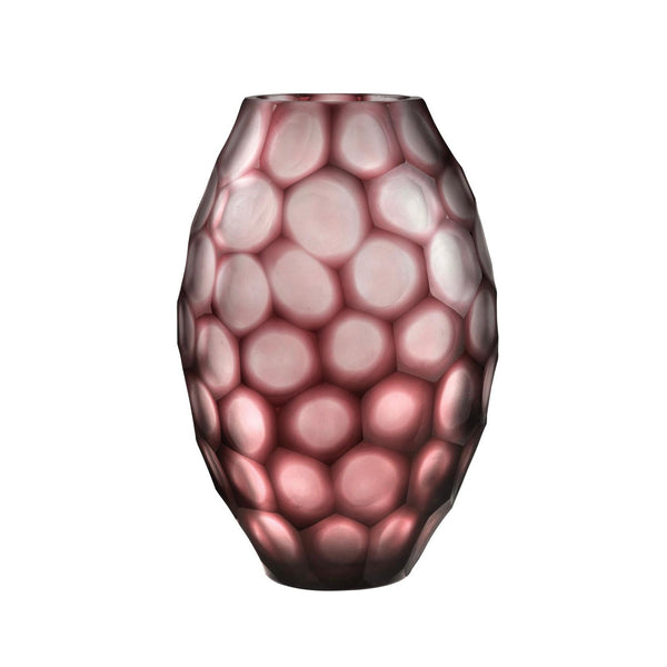 Geode - Oval Vase - Red