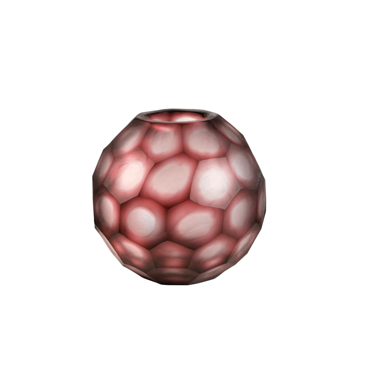 Geode - Vase - Ø18 Cm - Rouge