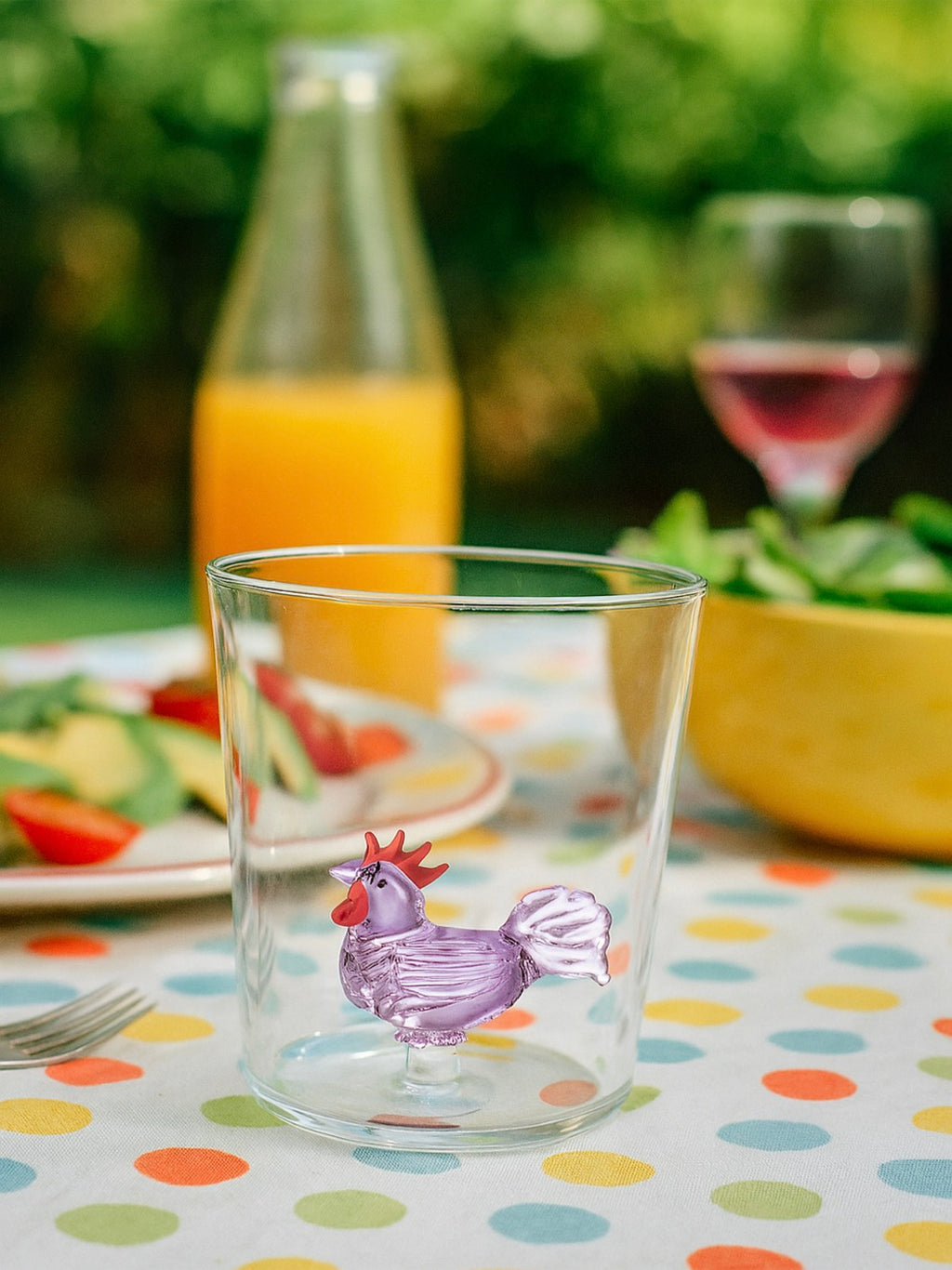 Pet Friends Madame Cocò - Lot De 6 Verres Décorés - H9,3 Cm