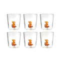 Pet Friends Cioppi - Lot De 6 Verres Décorés - H9,3 Cm