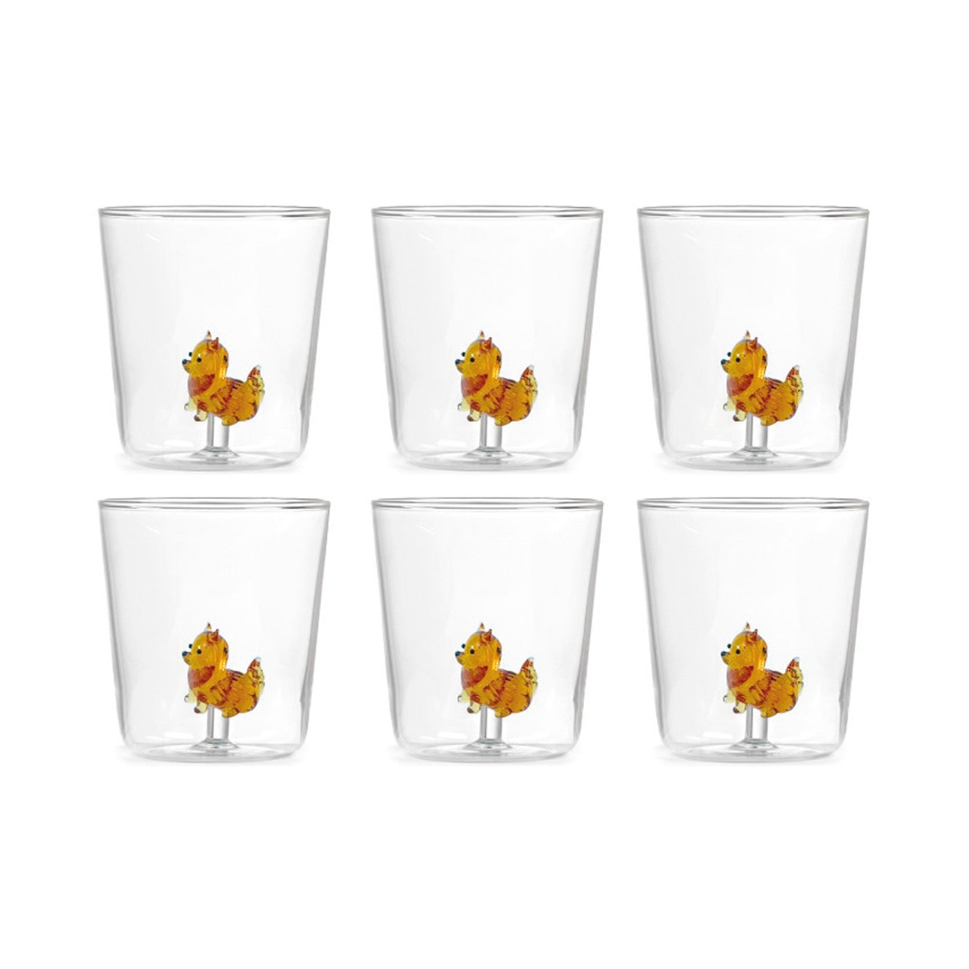 Pet Friends Loli - Lot De 6 Verres Décorés - H9,3 Cm