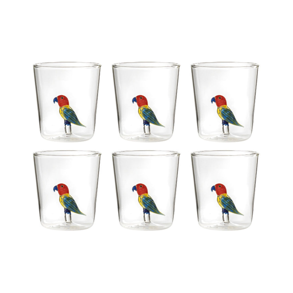 Savana Family Rio - Lot De 6 Verres Décorés - H9,3 Cm