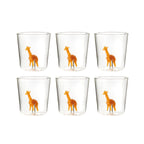 Savana Family Madame Savane - Lot De 6 Verres Décorés - H9,3 Cm